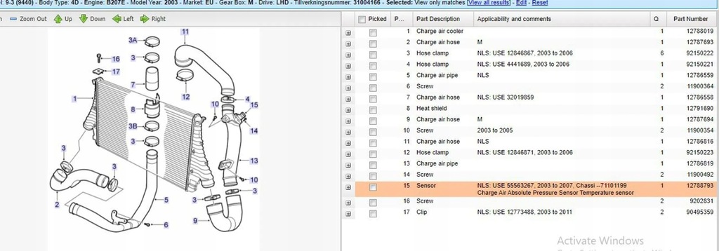 Saab 9-3 Ver2 2003 Αισθητήρες πίεσης πολλαπλής (MAP) Product image