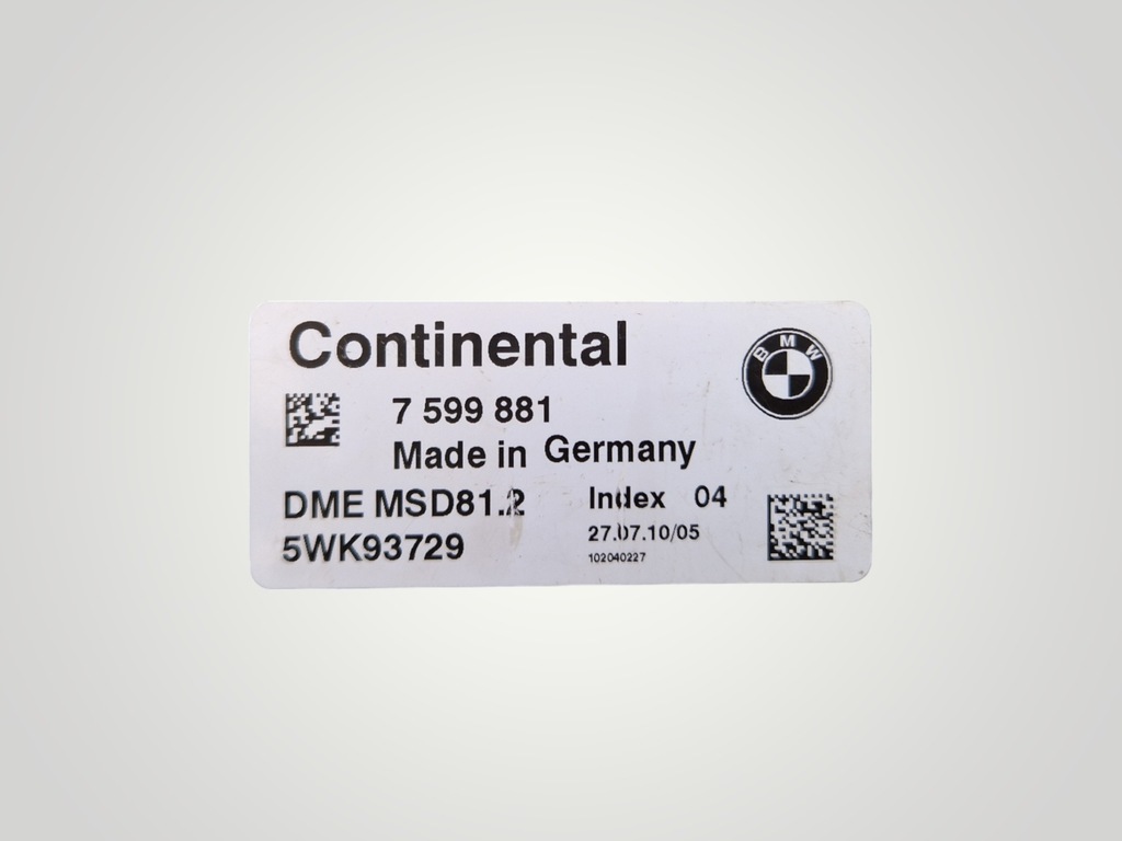 BMW E81 E60 E61 E90 E91 E92 E93 Z4 2.0I N43 B20A Computer Engine Controller Product image