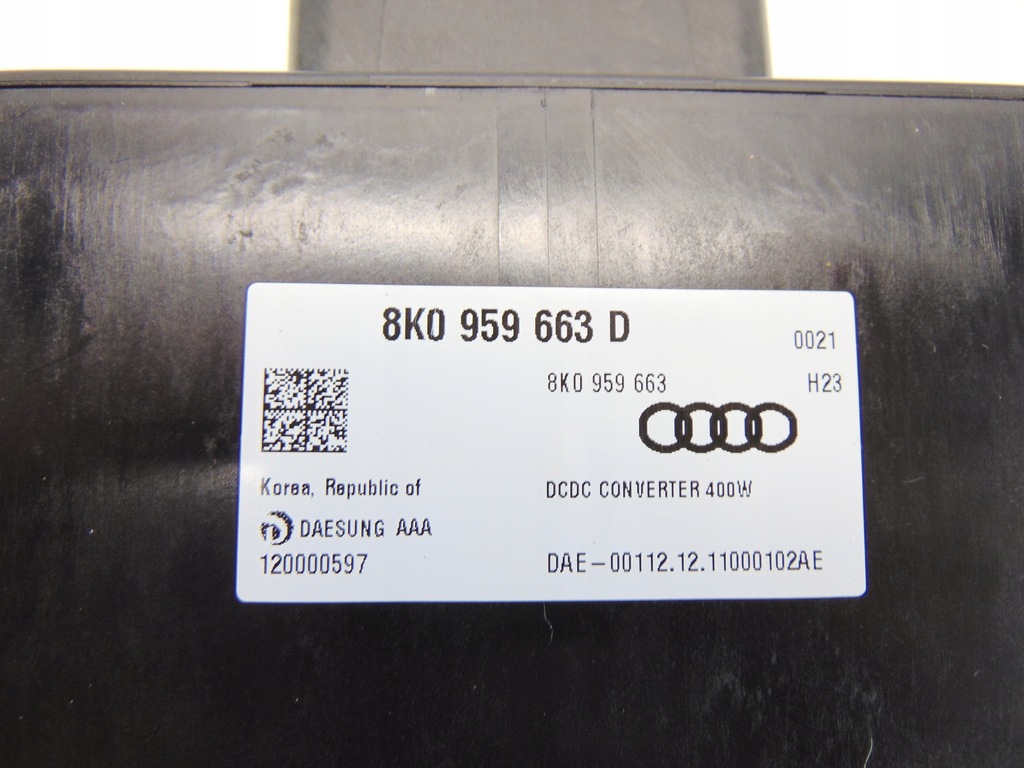 ΜΟΝΑΔΑ ΕΛΕΓΧΟΥ ΣΤΑΘΕΡΟΠΟΙΗΤΗ ΤΑΣΗΣ 8K0959663D AUDI A6 C7 A7 4G Product image