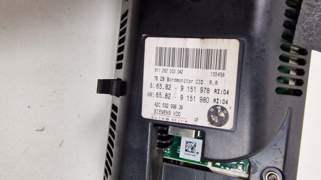 BMW E60 E61 DVD ΠΛΟΗΓΗΣΗ ΑΝΑΓΝΩΣΤΗΣ CCC ΟΘΟΝΗ ΟΔΗΓΗΣΗΣ 9170702 Product image