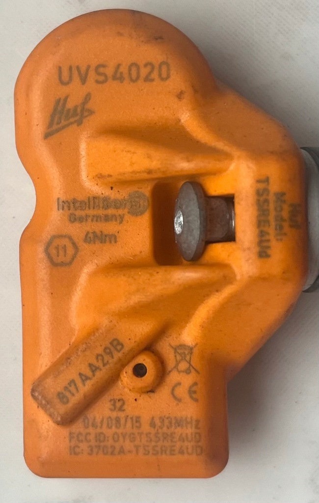 ΑΙΣΘΗΤΗΡΑΣ ΠΙΕΣΗΣ ΤΡΟΧΟΥ TPMS HUF UVS4020 NISSAN MICRA SUZUKI BALENO KIA CEED Product image