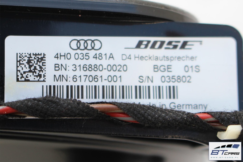 Audi A8 ηχεία + ενισχυτής Bose 4H 4G0035223B 4H0035481A 4H0035297 4H00 Product image