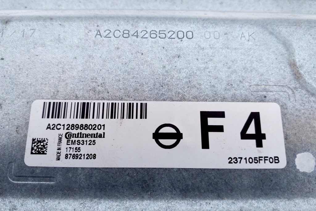 Ο υπολογιστής κινητήρα Nissan Micra V (K14) 237105ff0b 1.0L βενζίνη 52kW 2017 Product image