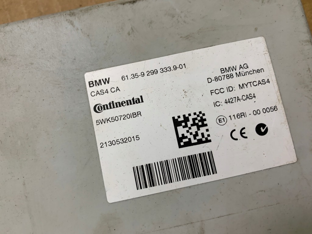 BMW F01 F06 F10 F11 F13 F25 F26 ΜΟΝΑΔΑ ΕΛΕΓΧΟΥ CAS CAS4 KEYLESS GO 9299333 Product image