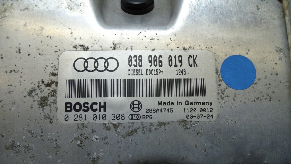 Audi A3 8L 1.9TDI 038906019CK ΚΕΝΤΡΙΚΟ ΥΠΟΛΟΓΙΣΜΟΣ Product image