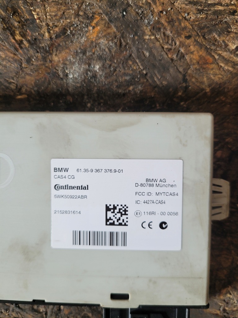 BMW F02 F04 F06 F07 F10 F11 F12 F13 F25 F26 Μονάδα ελεγκτή CAS4 9367376 Product image