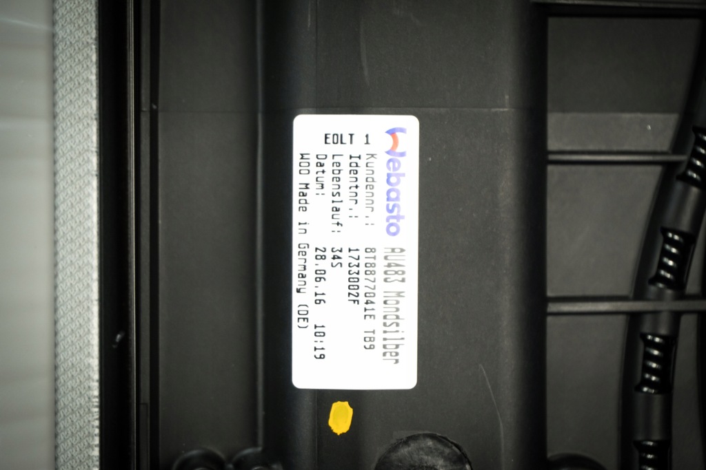 Ηλιοροφή οροφή Audi A5 S5 Spb 8T8 8T8877041E TB9 Product image