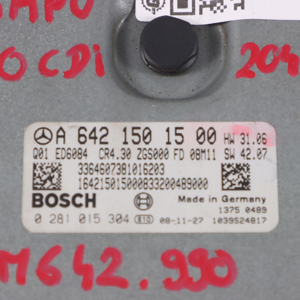 Mercedes W639 3.0CDI OM642.990 ECU A6421501500 Automatic Engine Product image