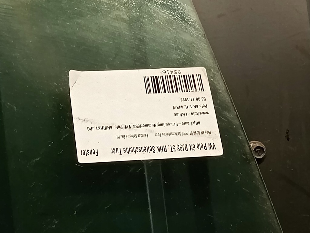 δεξιά γυαλί πίσω VW Polo 6N 09R Product image