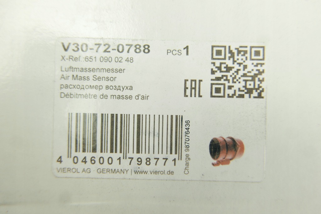 Vemo Mercedes A6510900248 Μετρητής ροής Product image