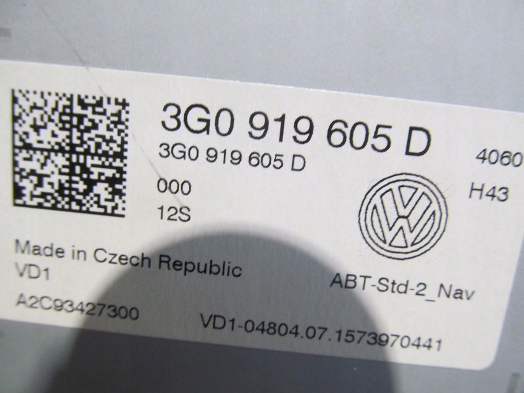 VW PASSAT 14-20 ΟΘΟΝΗ ΡΑΔΙΟΦΩΝΟ ΠΛΟΗΓΗΣΗΣ ΠΙΝΑΚΑΣ C401 Product image