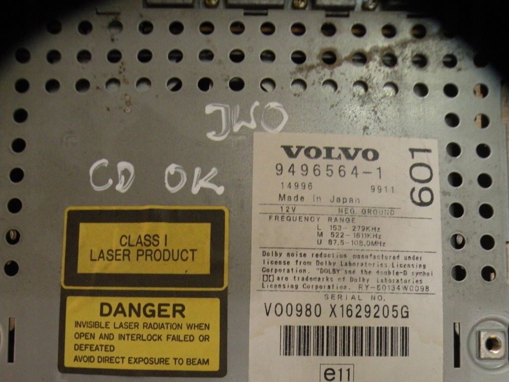 Ραδιόφωνο Volvo S80 + CD HU601 Product image