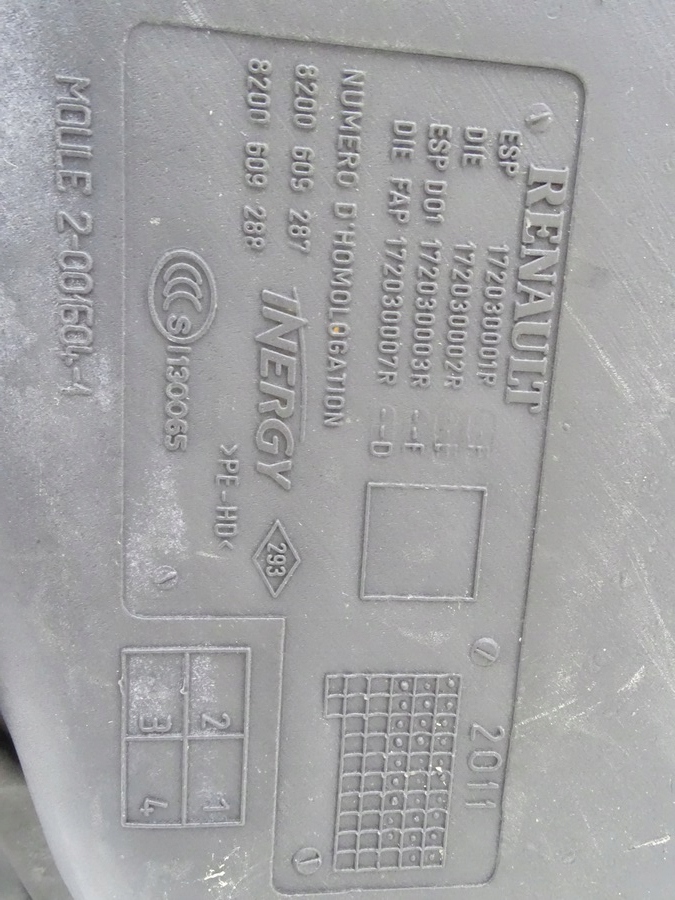 RENAULT LAGUNA III 07-15 TANK DIESEL FUEL TANK 8200609287 8200609288 Product image
