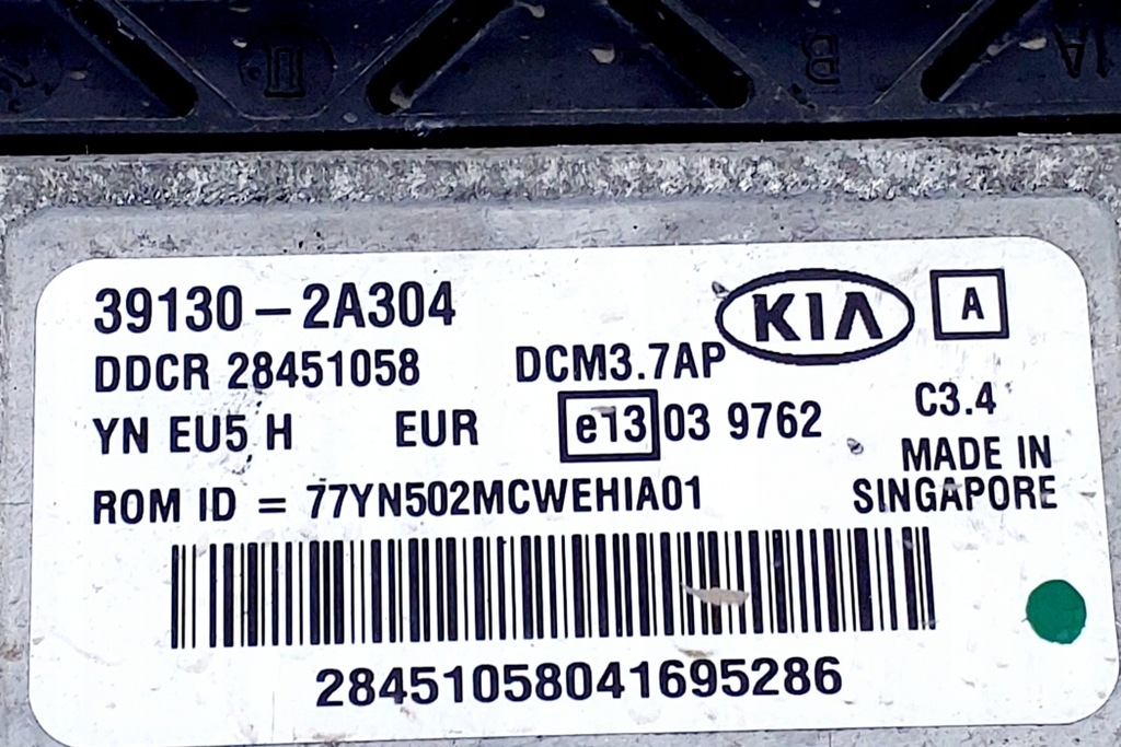 Υπολογιστής κινητήρα Kia Venga (YN) 391302A304 1.4L Diesel 66kW 2014 Product image