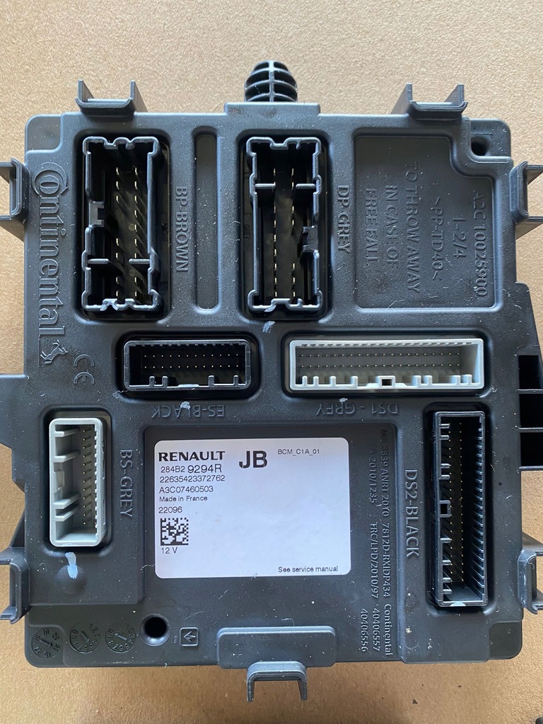 RENAULT CAPTUR II HYBRID COMPUTER BCM 259154859R 284B29294R 237A00158R Product image