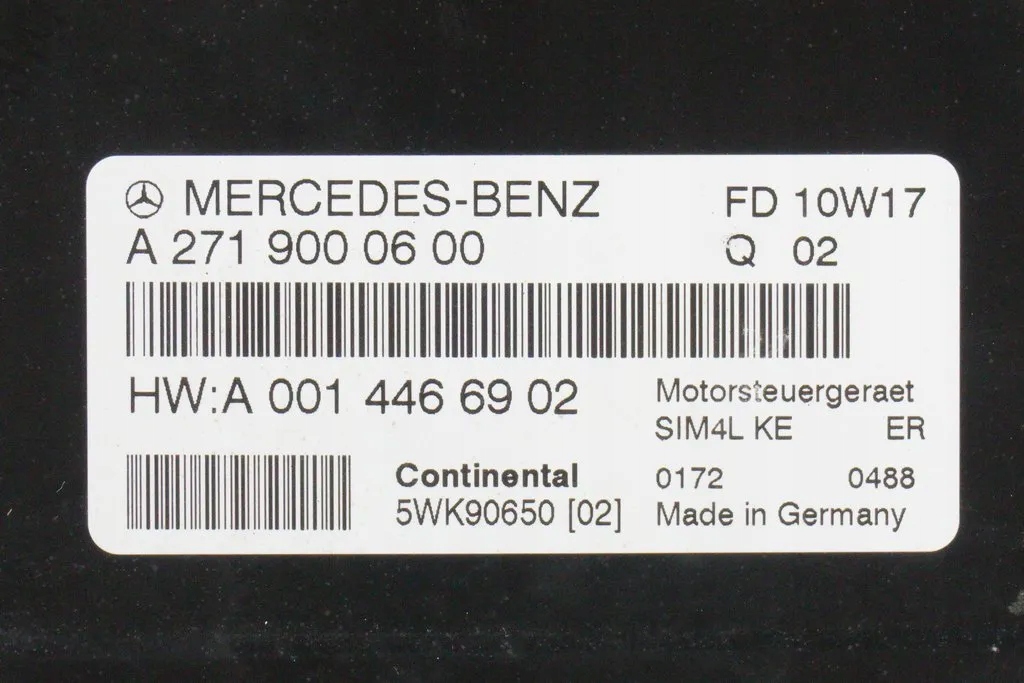 ΥΠΟΛΟΓΙΣΤΗΣ MERCEDES CLC W203 1.8 A2719000600 Product image