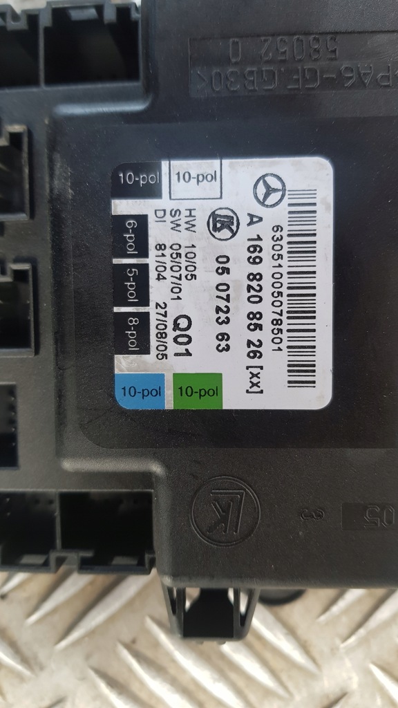 ΕΛΕΓΧΟΣ ΥΠΟΛΟΓΙΣΤΗ MERCEDES B CLASS W245 ΑΡΙΣΤΕΡΟ ΠΙΣΩ A1698208526 Product image