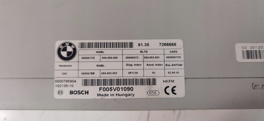 ΜΟΝΑΔΑ ΕΛΕΓΧΟΥ GAP BMW F11 7266666 Product image