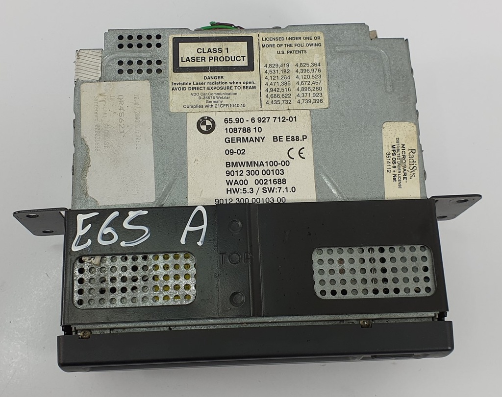 BMW 7 E65 6927712 ΑΝΑΓΝΩΣΤΗΣ ΠΛΟΗΓΗΣΗΣ Product image