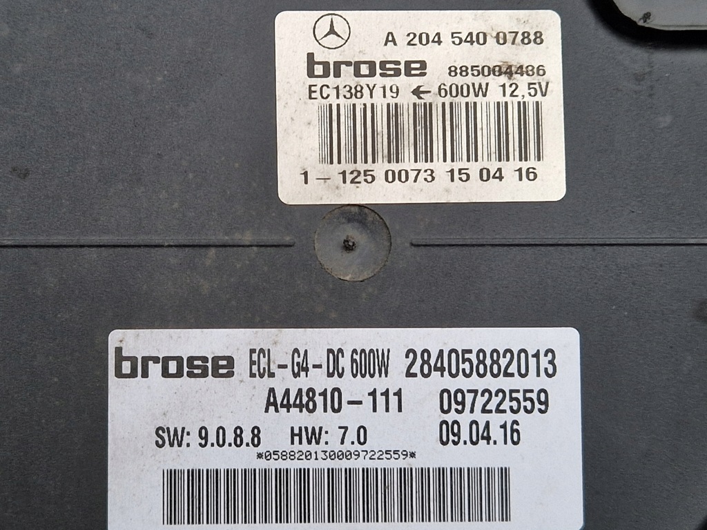 C-Class W204 Άλλες κατοικίες με 600W A204906802 A2045400788 2016 Product image