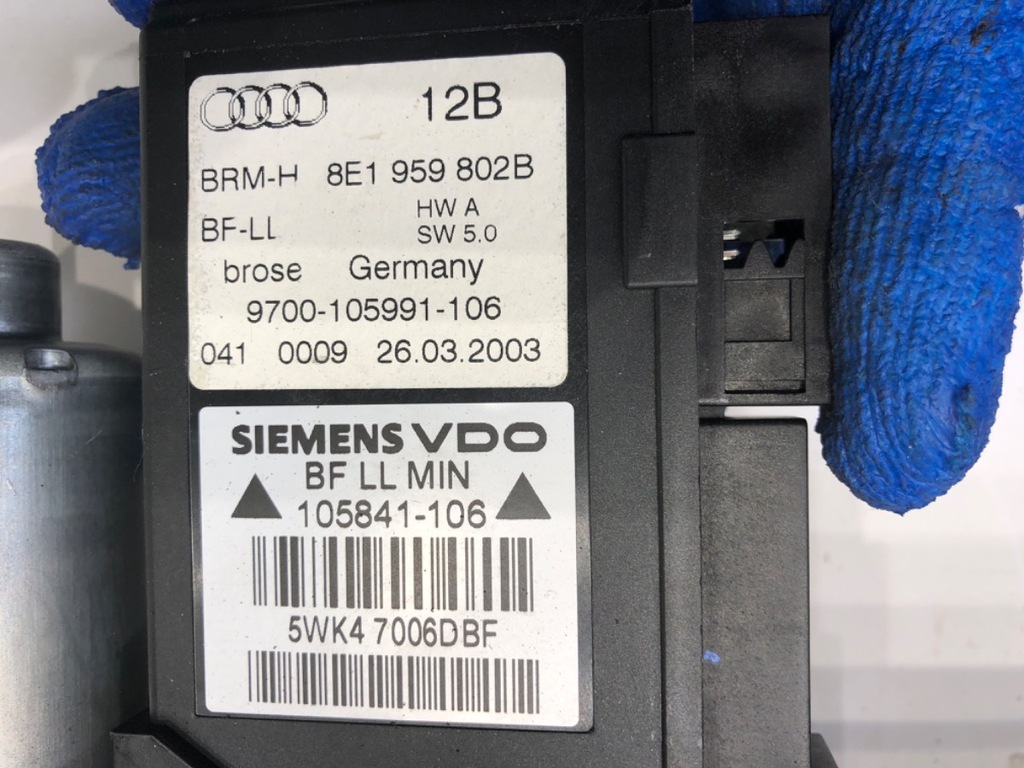 Δεξιά παρμπρίζ Audi A4 B6 8E1959802B Kombi 00-05 Μηχανισμός Product image