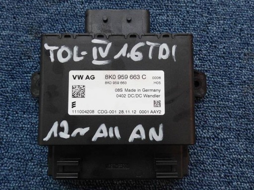 ΕΛΕΓΚΤΗΣ ΣΤΑΘΕΡΟΠΟΙΗΣΗΣ ΤΑΣΗ 8K0959663C TOLEDO IV RAPID A4 B8 A5 8T