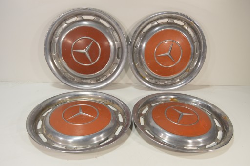 ΣΕΤ MERCEDES HUBCAPS W123 W115 W116 W108 ΓΝΗΣΙΟ ΜΕΤΑΛΛΙΚΟ