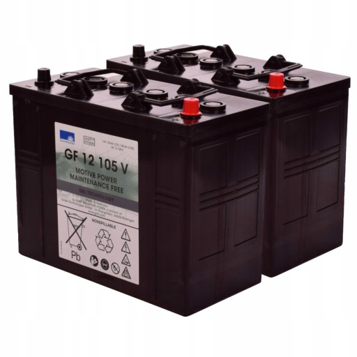 2 x BATTERY 12V 105Ah SONNENSCHEIN GEL - GEL BATTERY SET