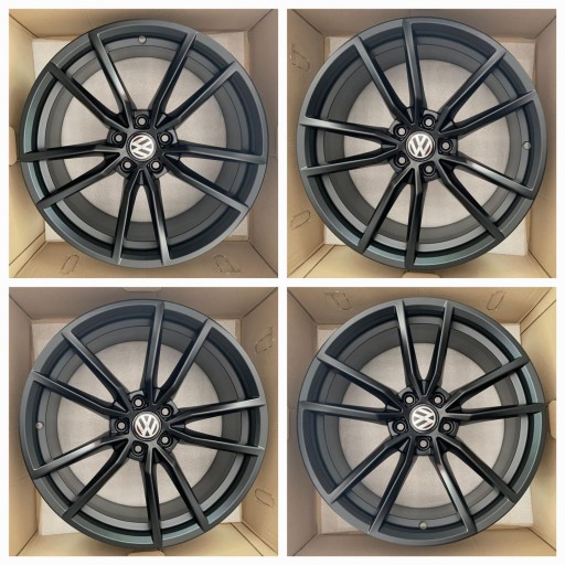 19” Felgi VW Golf Pretoria Komplet 8J ET50 Czarny Mat 5G0601025AJ/CK