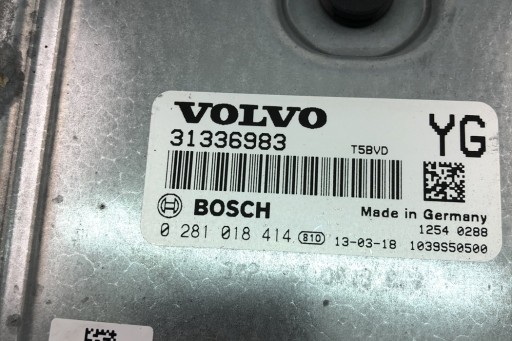 ECU Volvo S60 II 31336983 2013 Μονάδα ελέγχου κινητήρα