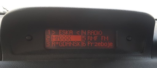 Οθόνη οθόνης Peugeot Radio 307 2001-2005 Πριν από την ανύψωση 9640963777