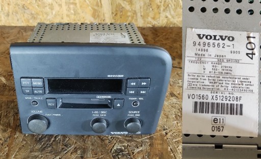 RADIO HU-401 VOLVO S80 EUROPA ΕΓΓΥΗΣΗ