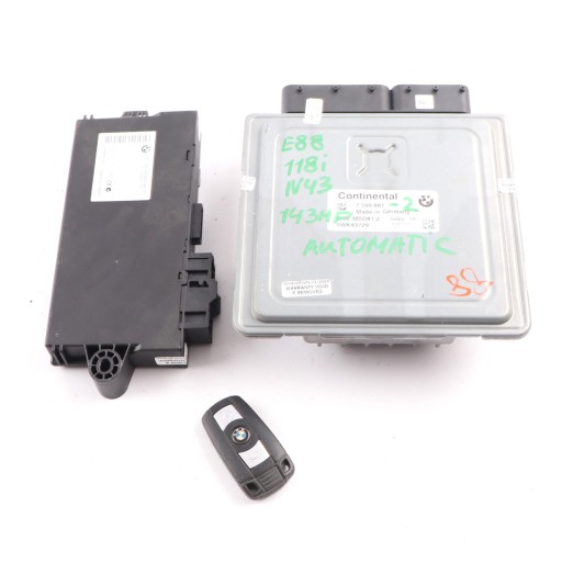 BMW E87 LCI E90 Ελεγκτής κινητήρα + αυτόματο κλειδί CAS3 7599881
