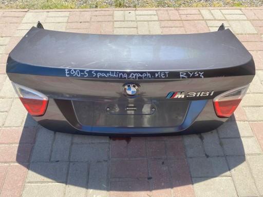 BMW E90 SEDAN ΠΙΣΩ ΠΟΡΤΑ ΓΚΡΙ ΑΣΦΡΩΤΟΣ ΓΡΑΦΙΤΗΣ A22 PRE-LIFT E90-5