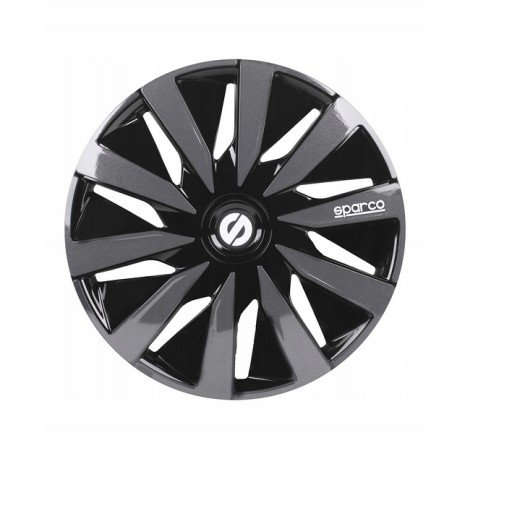 Sparco lazio 16 "hubcaps 3 μαύρο καθολικό