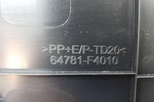 Toyota C-Hr (_x1_) 64781f4010 1.8L Υβριδικό 72kW 2018 Boot Bacon