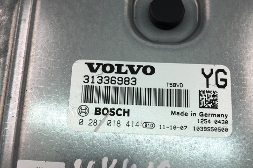 ECU Volvo S60 II 31336983 2011 Μονάδα ελέγχου κινητήρα